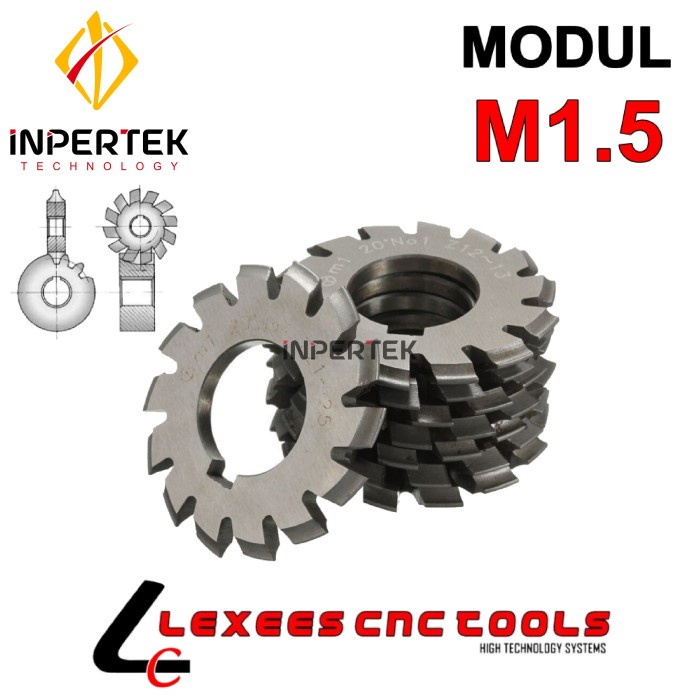 Jual Modul M1 5 Gear Module M 1 5 Roda Gigi Milling M1 Cutter Pisau