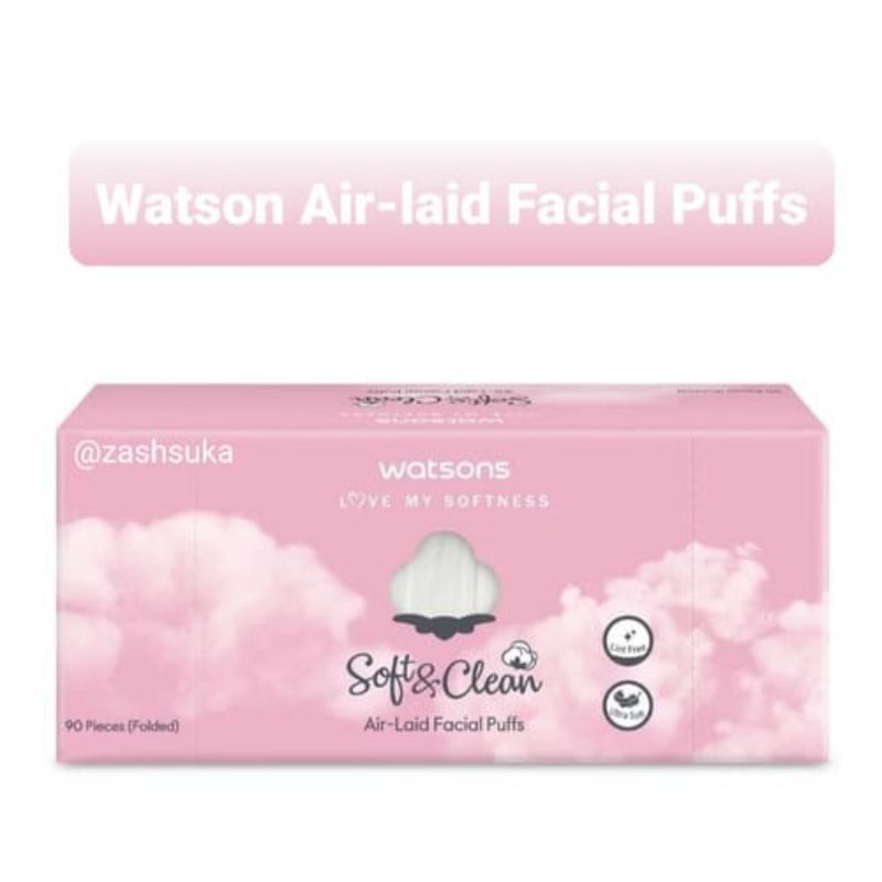 Jual Watsons Air Laid Facial Puffs Sheet Shopee Indonesia