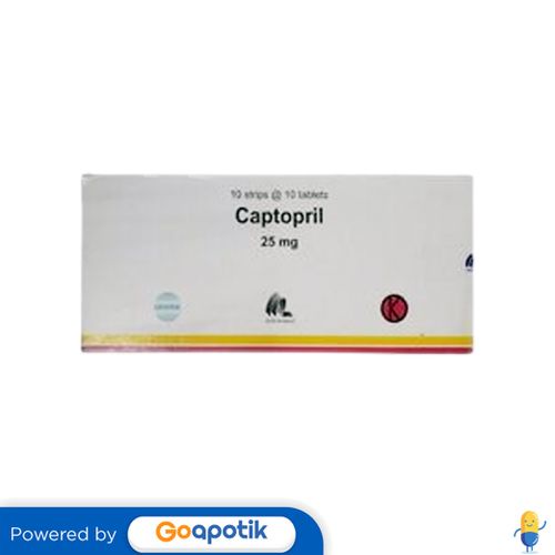 Jual Captopril Indofarma Mg Box Tablet Shopee Indonesia