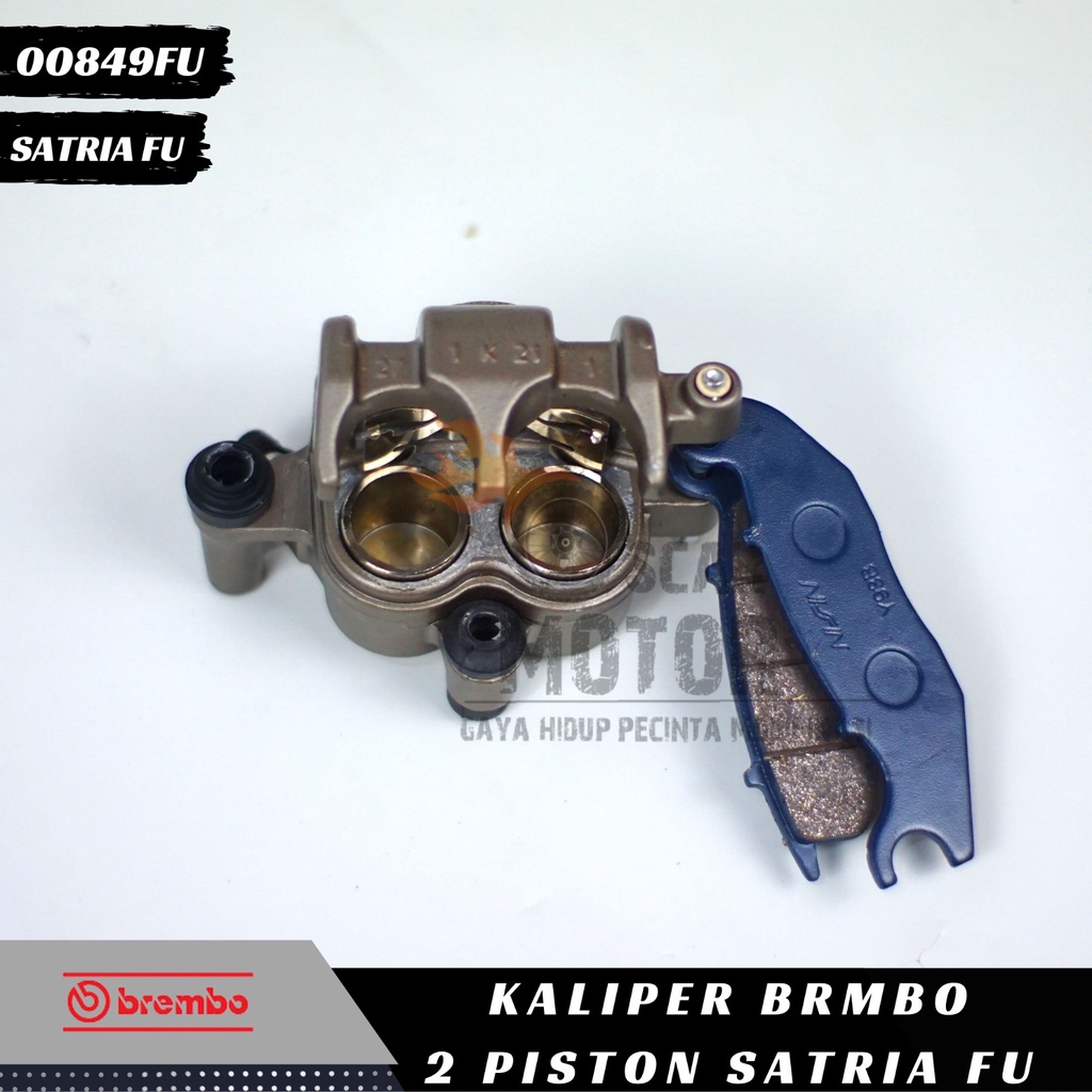 Jual Kaliper Satria FU Ninja 2P Caliper BRB Silver Chrome Samurai Kanan