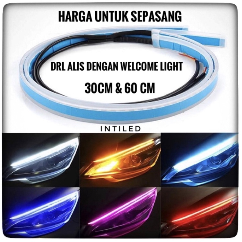 Jual Volt Sepasang Led Alis Drl Universal Cm Dan Cm Sein