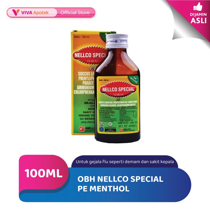 Jual Obh Nellco Special Pe Menthol Ml Shopee Indonesia