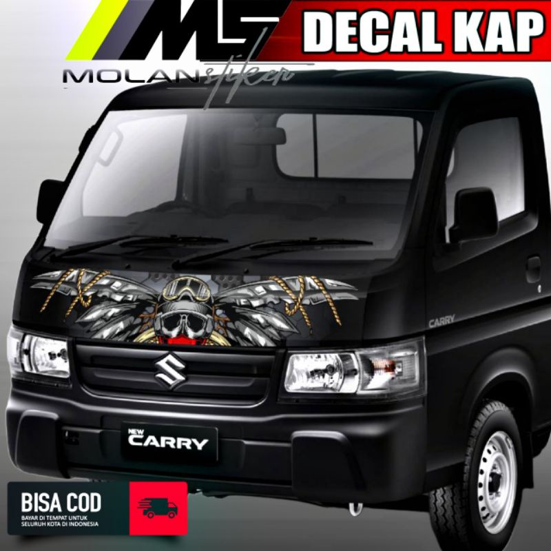 Jual Decal Sticker Striping Variasi Kap Kabin New Carry Pickup Decal