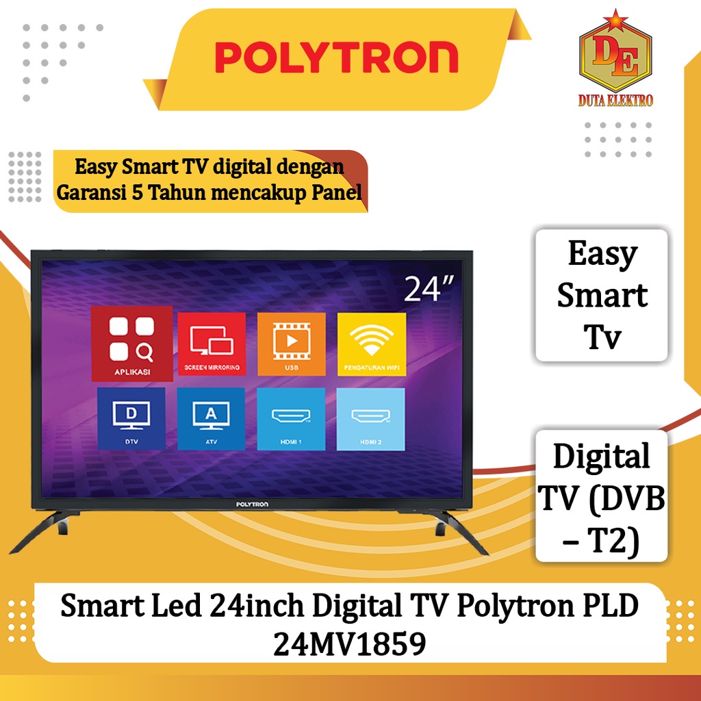 Jual Smart Led Inch Digital Tv Polytron Pld Mv Shopee Indonesia