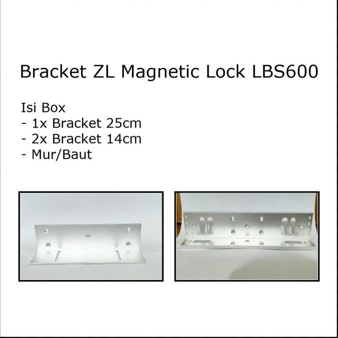 Jual Zl Bracket Lbs Kg Utk Magnetic Door Em Lock Mlock Magnetik