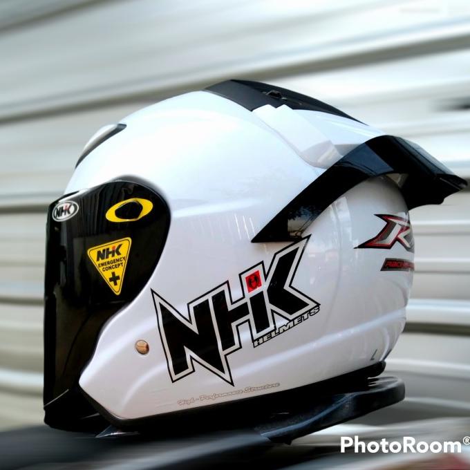 Jual Helm Nhk Halfface R Paket Ganteng Venom Visor With Spoiler