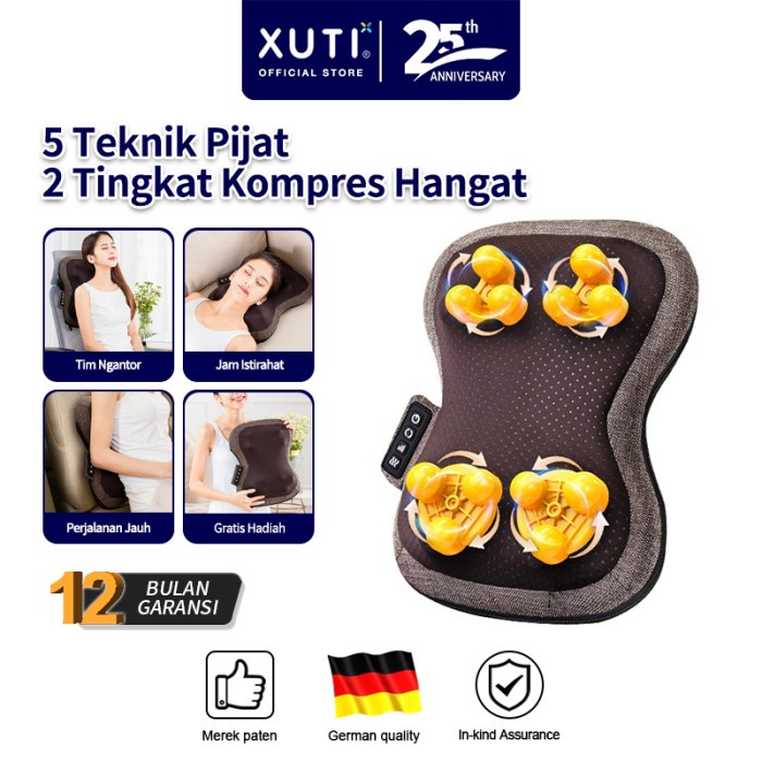 Jual Xuti Pijat Bahu Dan Tulang Belakang Leher Multifungsi Bantal