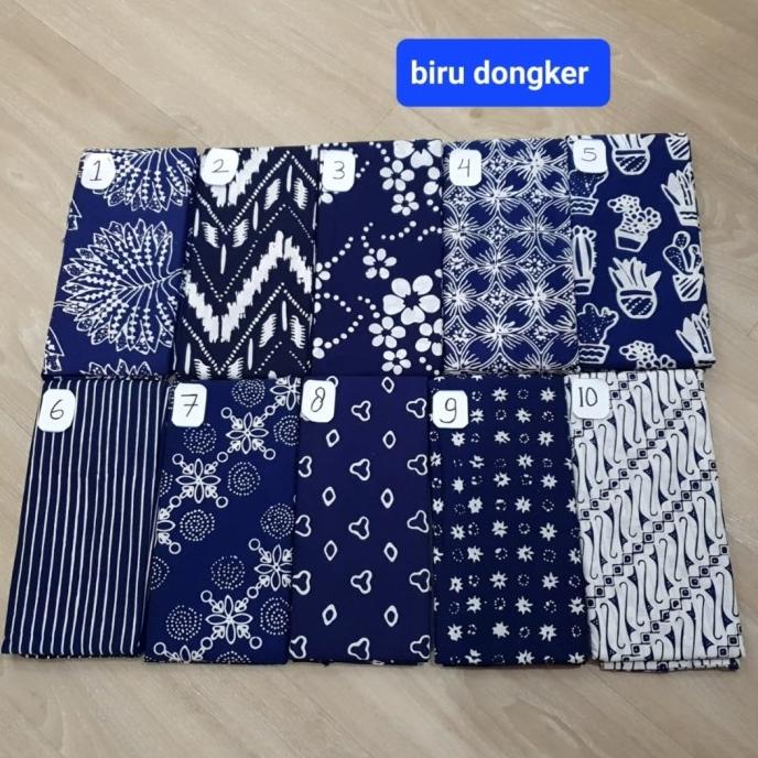 Jual Batik Kain Batik Garutan Warna Biru Navy Limited Edition Shopee