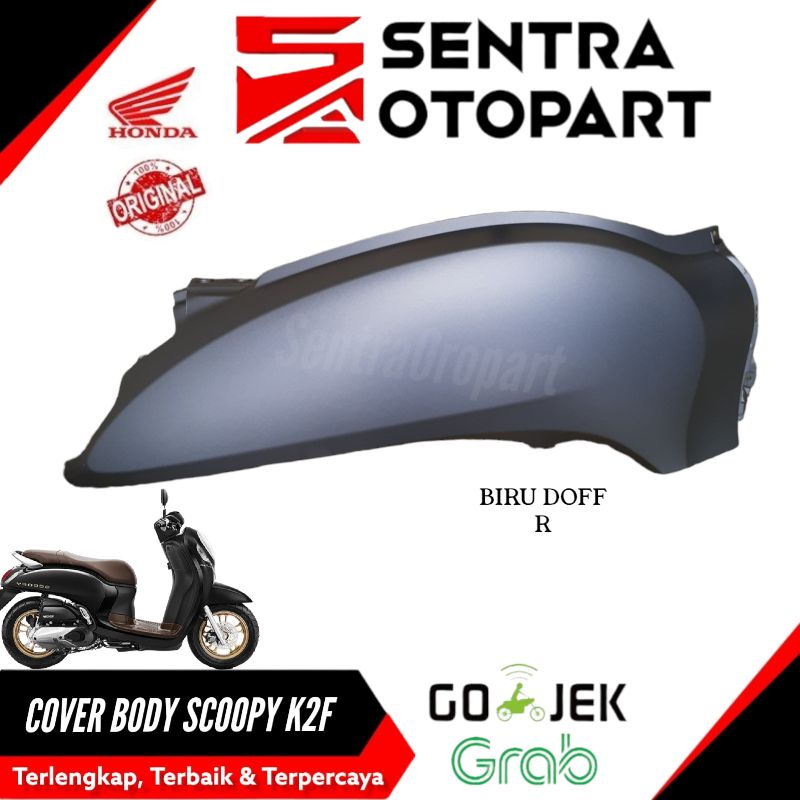 Jual Cover R Body Bodi Kanan Scoopy Fi Injeksi 2021 Biru Doff Dop