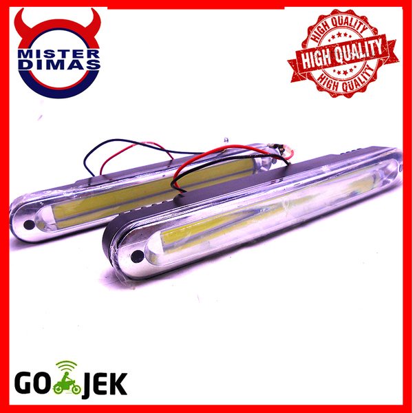 Jual Lampu Led Drl Cob Plasma With Casing Model Lurus Shopee Indonesia