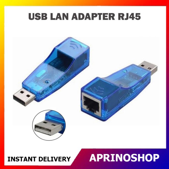 Jual Usb To Lan Ethernet Adapter Rj Converter High Speed Biru Usb