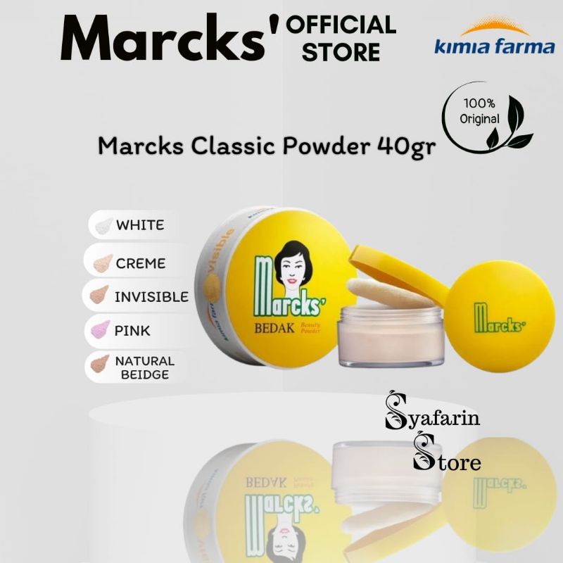 Jual Marcks Classic 40gr All Variant Creme Pink Putih Invisible