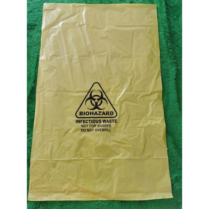 Jual Plastik Sampah Infeksius X Limbah Medis B Logo Biohazard