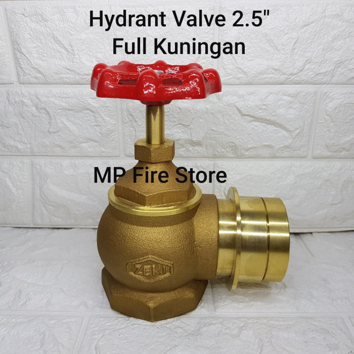 Jual Kran Hidran Hydrant Valve Pemadam ZEKI 2 5 10K Full Kuningan