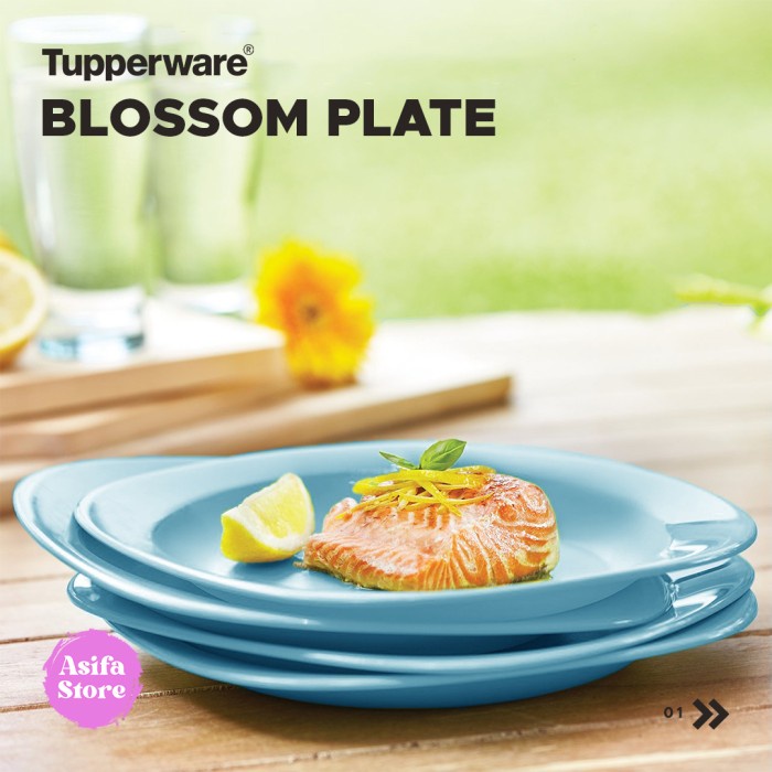 Jual Bestseller Tupperware Blossom Plate Piring Makan Cantik Elegan