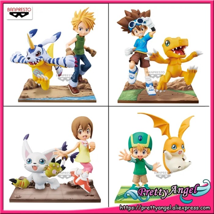 Jual Figure Digimon Agumon Yagami Taichi Yamato Gabumon Hikari Takeru Shopee Indonesia