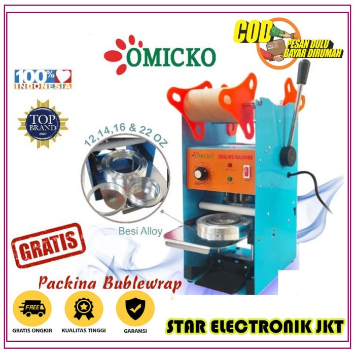 Jual Mesin Press Cup Sealer Omicko C Mesin Cup Sealer Plastik Up To