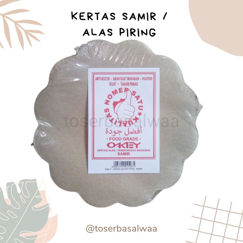 Jual Kertas Nasi Bunga Bulat OKEY Alas Piring Alas Makanan Kertas