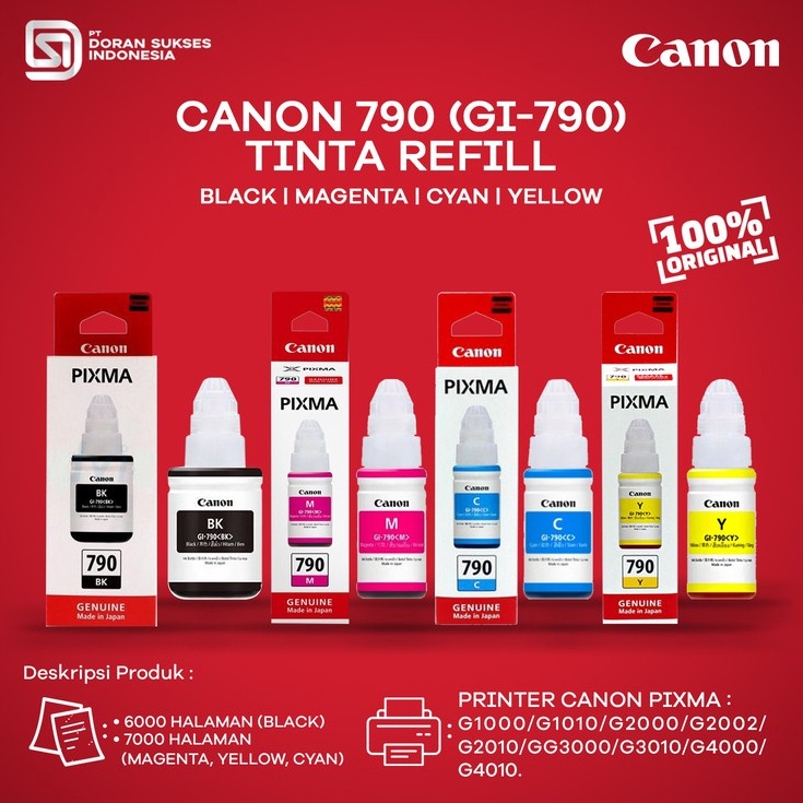 Jual Jo Tinta Canon Gi Gi Refill Printer G G G