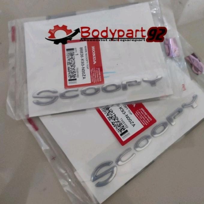 Jual Emblem Logo Timbul Scoopy New 2017 2019 Kanan Dan Kiri Shopee