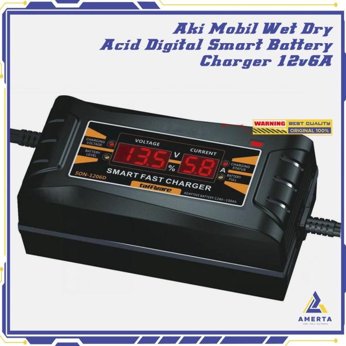 Jual Charger Taffware Aki Mobil Wet Dry Lead Acid Digital Smart Battery