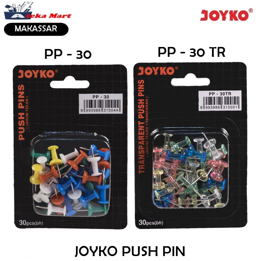 Jual Pcs Joyko Push Pin Pp Pp Tr Shopee Indonesia