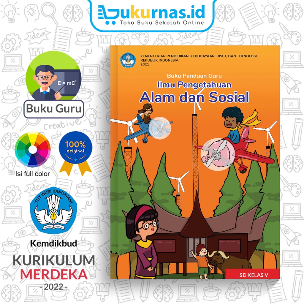 Jual Buku Panduan Guru Ilmu Pengetahuan Alam Dan Sosial SD Kelas 5 K