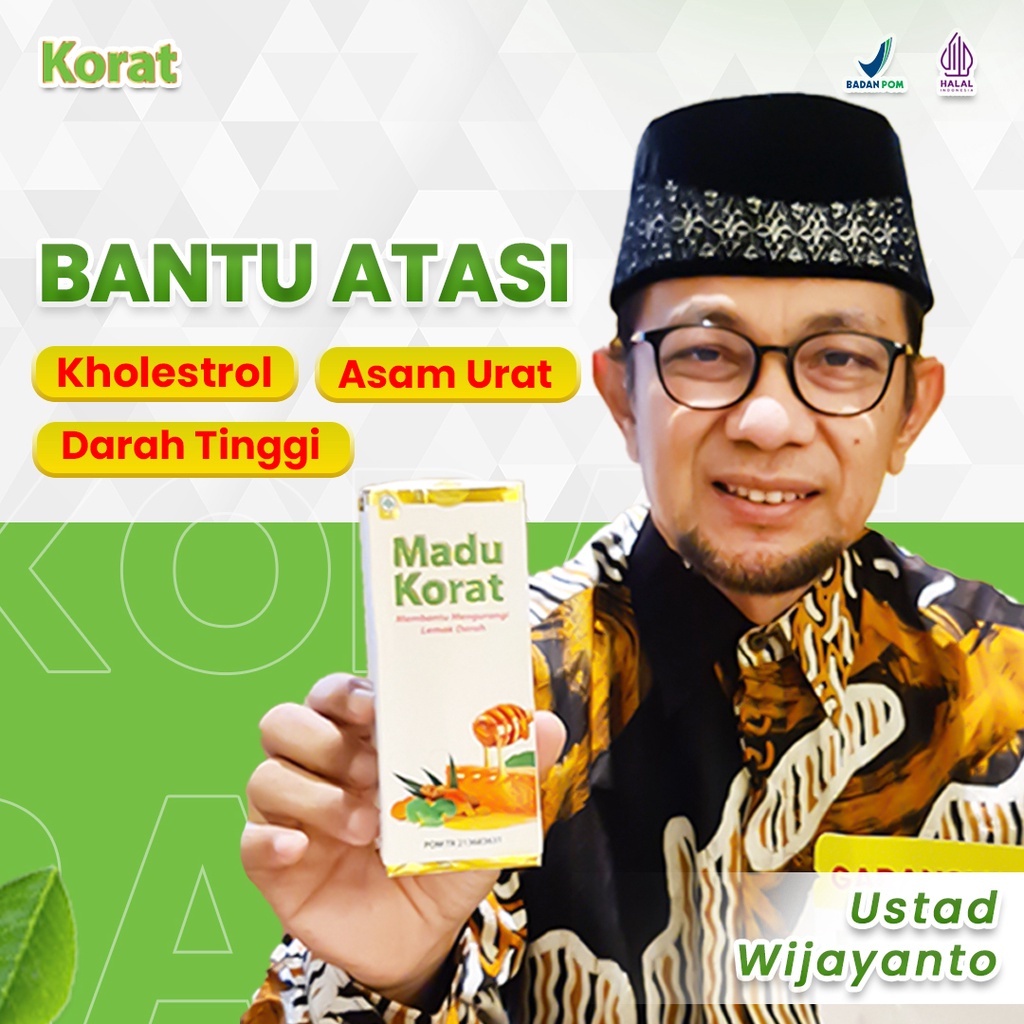 Jual Madu Korat Original Herbal Kolesterol Asam Urat Alami Sudah Bpom