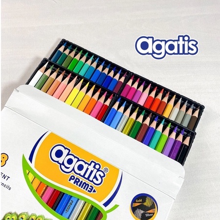 Jual Agatis Prime Pensil Warna Isi 48 Warna PREMIUM WARNA PIGMENTED