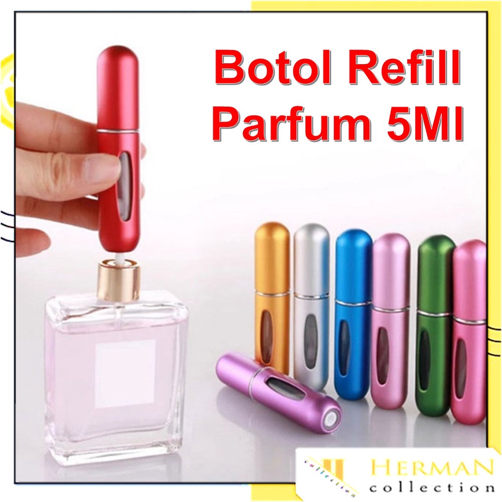 Jual HC Botol Parfum Refill Mini Portable 5Ml Bottle Spray Aluminium