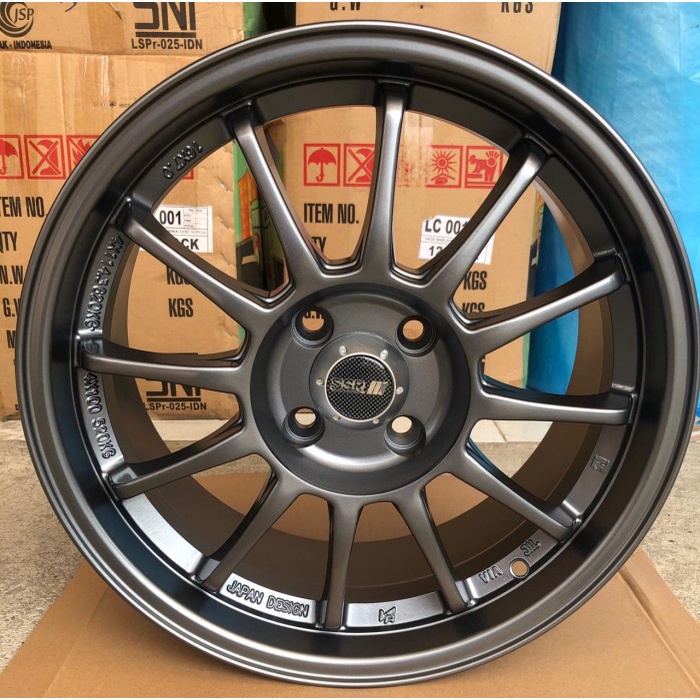 Jual Velg Mobil Type F Ring X Pcd X Et Gun Metal Shopee