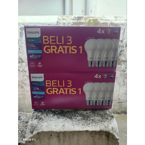 Jual Lampu Philips Multipack Mycare Led Bulb Watt K Putih