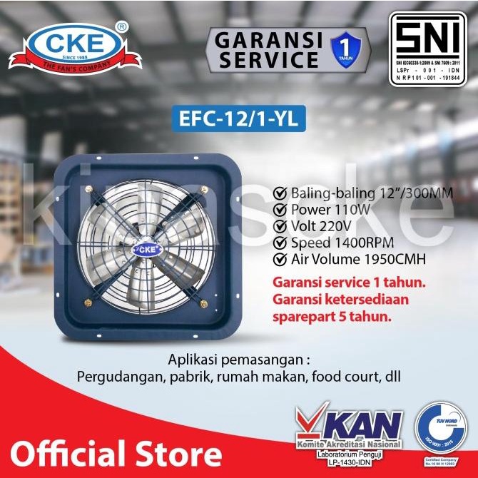 Jual Cke Exhaust Fan Efc Inch Exhaust Dinding Blower Gedung Shopee