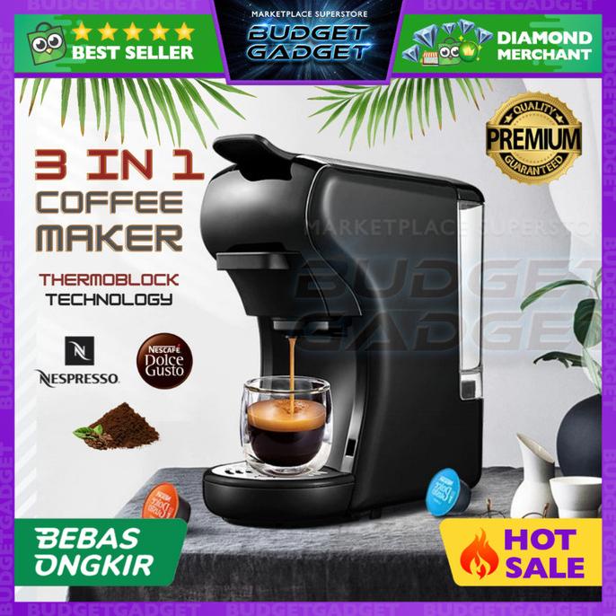 Jual HiBREW Mesin Kopi 3in1 Capsule Espresso Nespresso Dolce Gusto ST