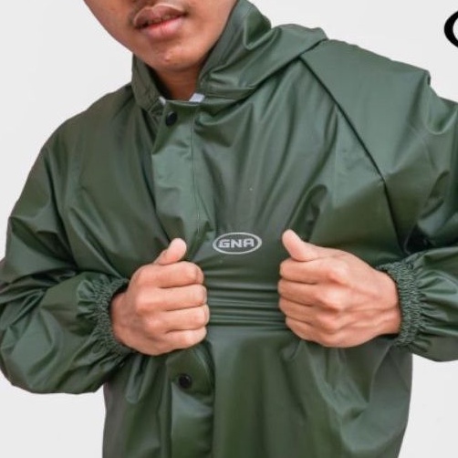 Jual Jas Hujan Gna Raincoat Mantel Pria Wanita Bahan Karet Pvc Tebal