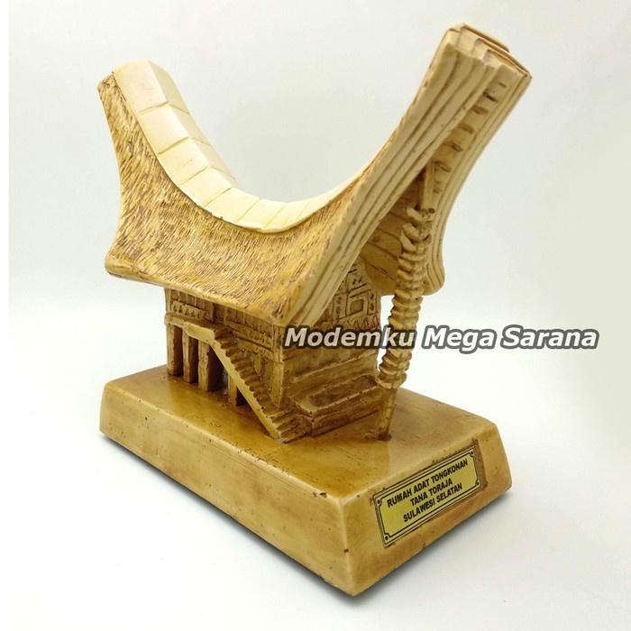 Jual Promo Miniatur Rumah Adat Tongkonan Tana Toraja Sulawesi