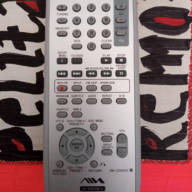 Jual Remote Control Aiwa Av System Compo Original Terlengkap