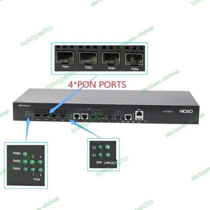 Jual Olt Hioso Epon Ha C Pon Port Include Sfp Power Ac Dc