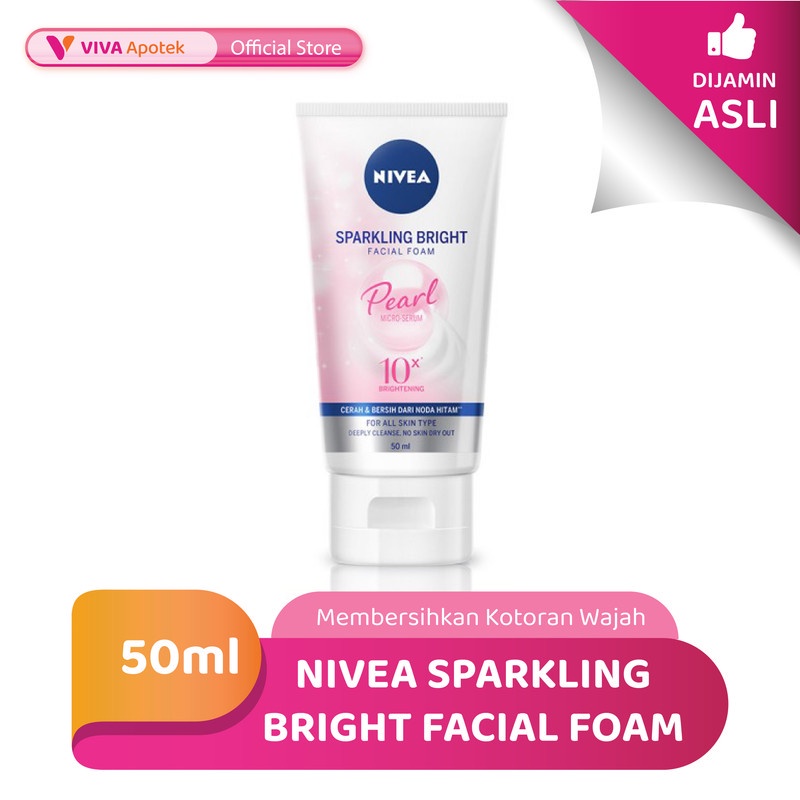 Jual Nivea Sparkling Bright Facial Foam Membersihkan Kotoran Wajah 50