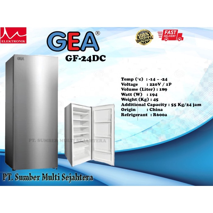 Jual Gea Upright Freezer Gf Dc Gf Dc Dc Shopee Indonesia