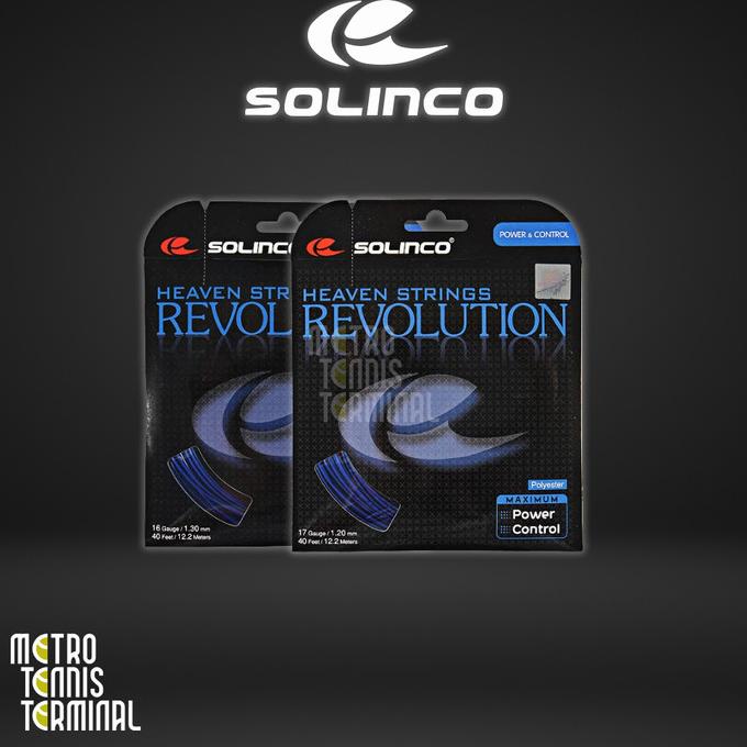 Jual Solinco Revolution 16 17 18g String Senar Raket Tenis