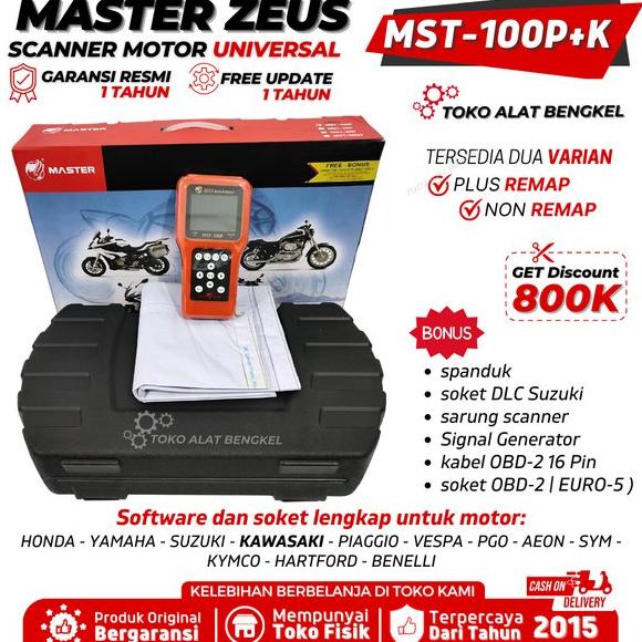 Jual Scanner Motor Injeksi Universal Master Zeus Mst Plus Dengan