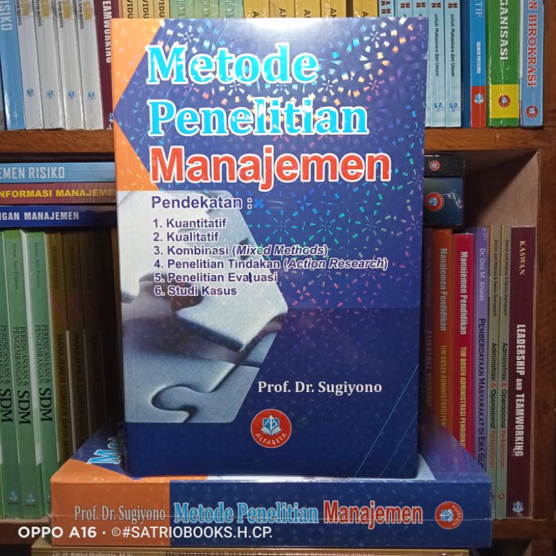 Jual BUKU METODE PENELITIAN MANAJEMEN PROF DR SUGIYONO ORIGINAL