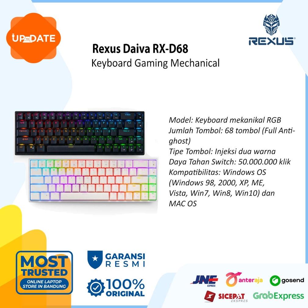 Jual Rexus Keyboard Gaming Mechanical Daiva Rx D68 Shopee Indonesia