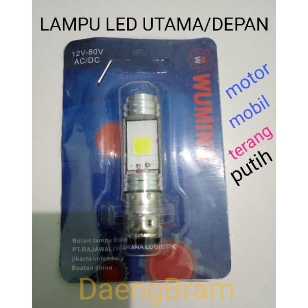 Jual LAMPU DEPAN UTAMA LED PUTIH MOTOR H6 Shopee Indonesia