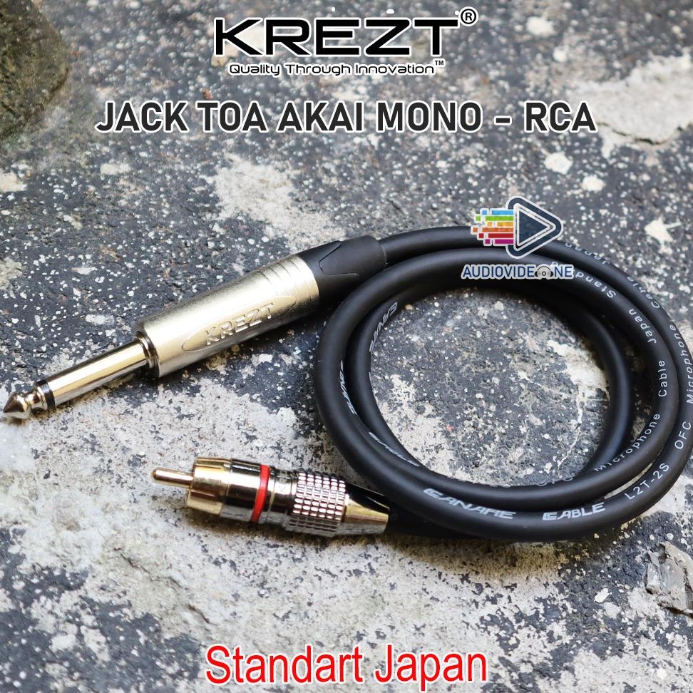 Jual Ana Kabel Jack Rca To Akai Toa Mono Merk Krezt Original Jek