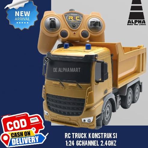 Jual Trending Mainan Rc Truk Konstruksi Mercedes Actros Alat Berat