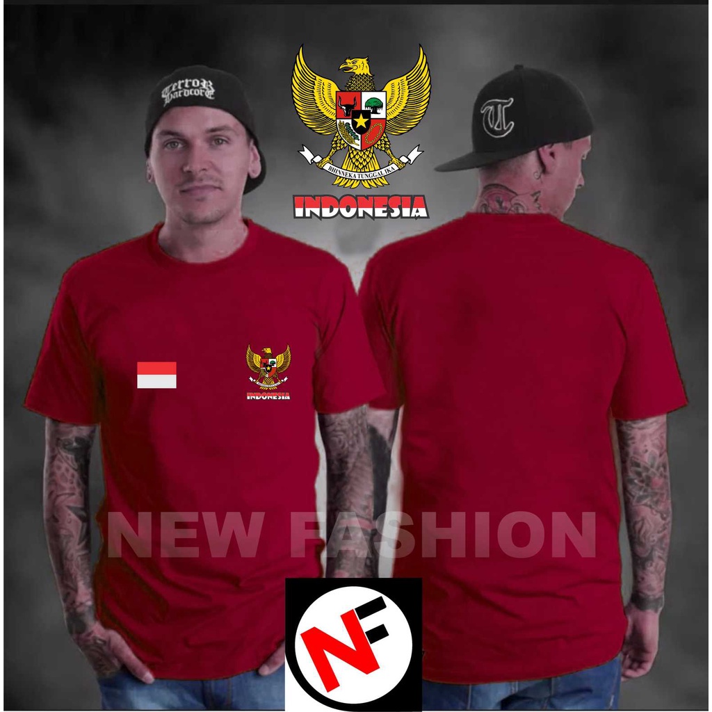 Jual H2O NEW KAOS ATASAN LOGO GARUDA INDONESIA DTF BENDERA KAOS HUT RI