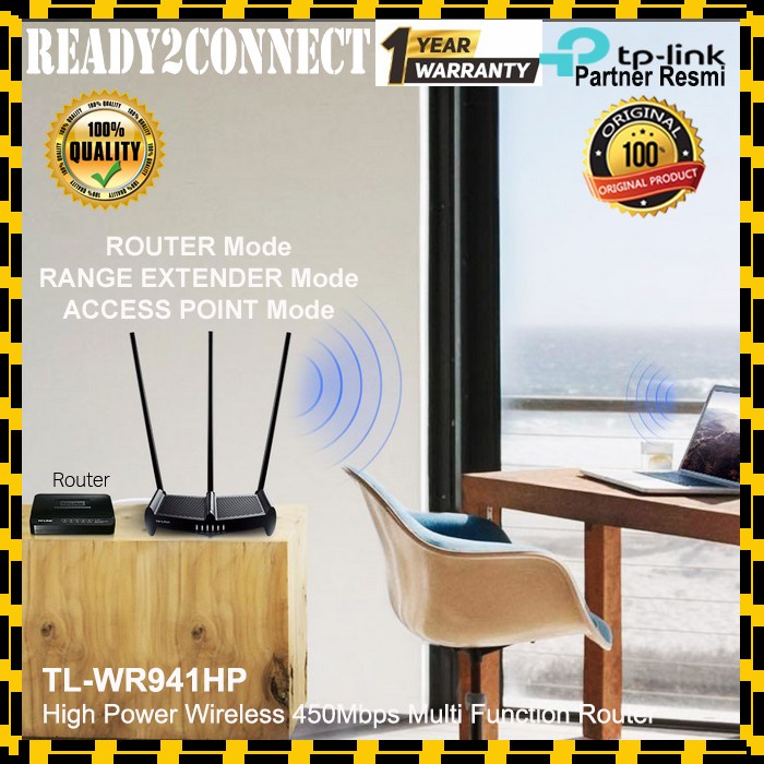 Jual Tp Link Tl Wr Hp Mbps High Power Wireless N Router Shopee