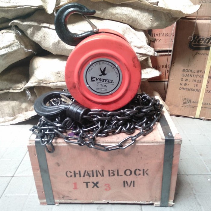 Jual Terlaris Chain Block Ton Meter Takel Katrol Kerekan Ton